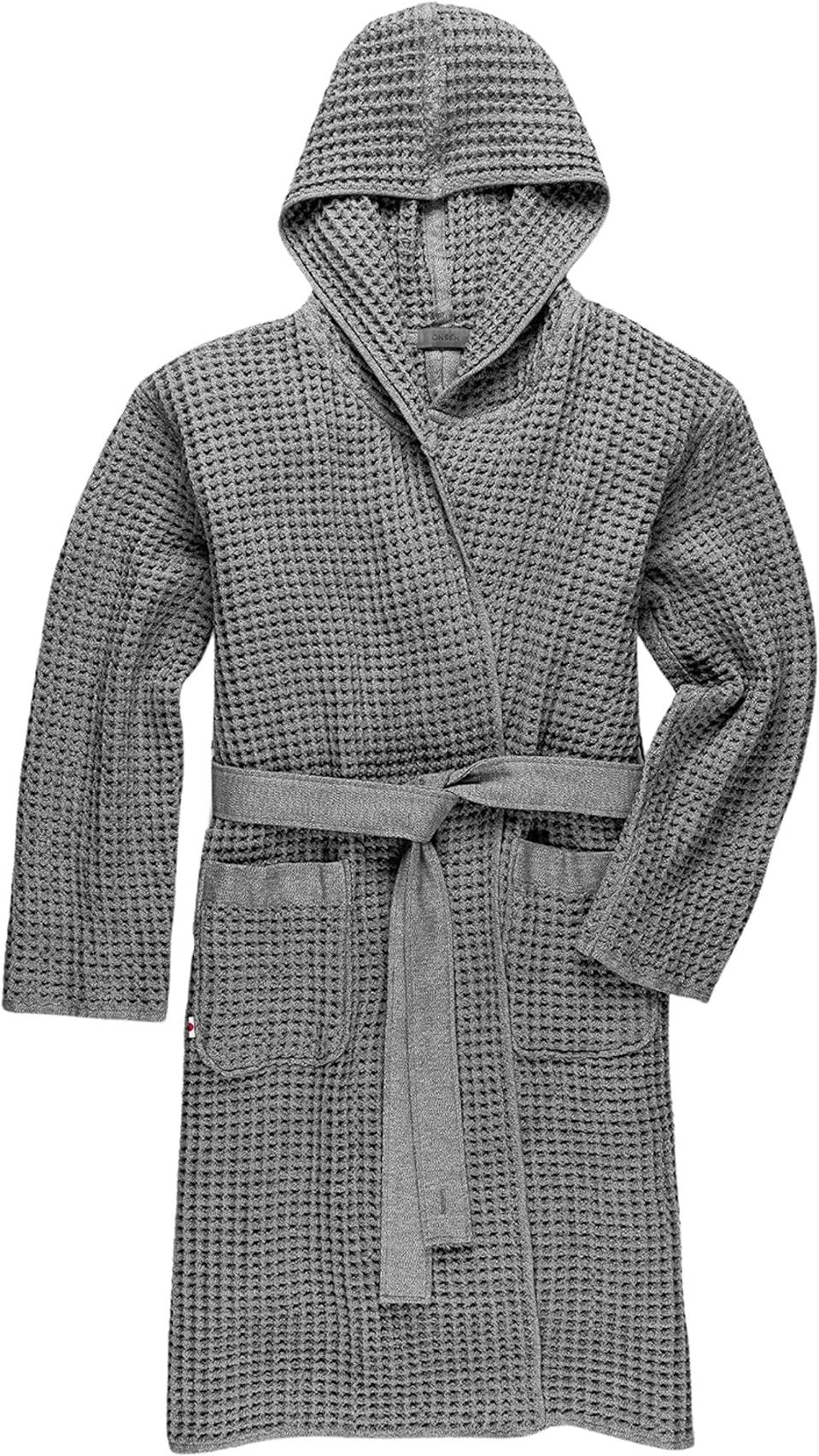 Onsen Hooded Waffle Robe