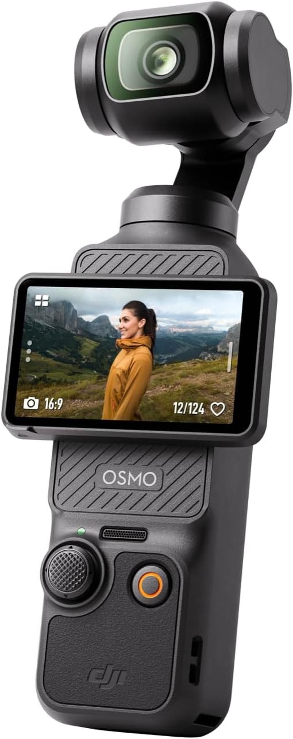 DJI Osmo Pocket 3 in black on a white background