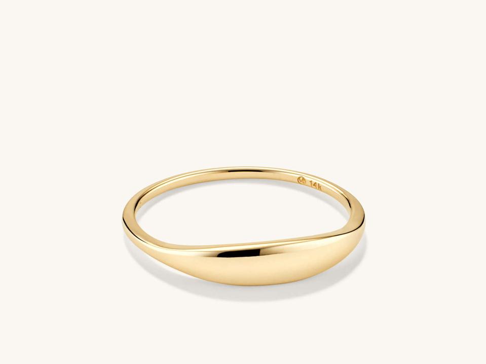 Mejuri Slim Signet Ring