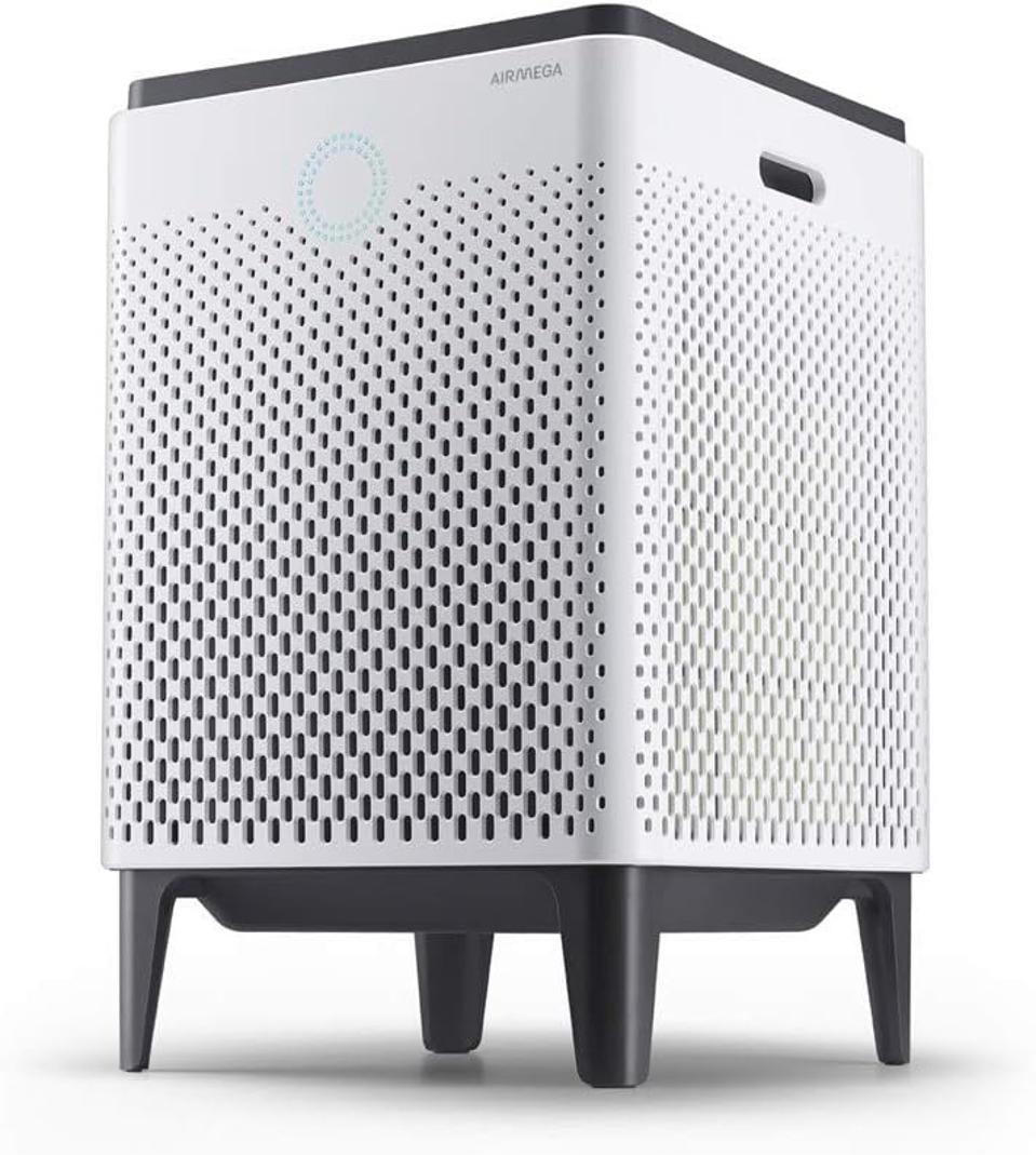 black Coway Airmega 400S air purifier facing slightly left on white background