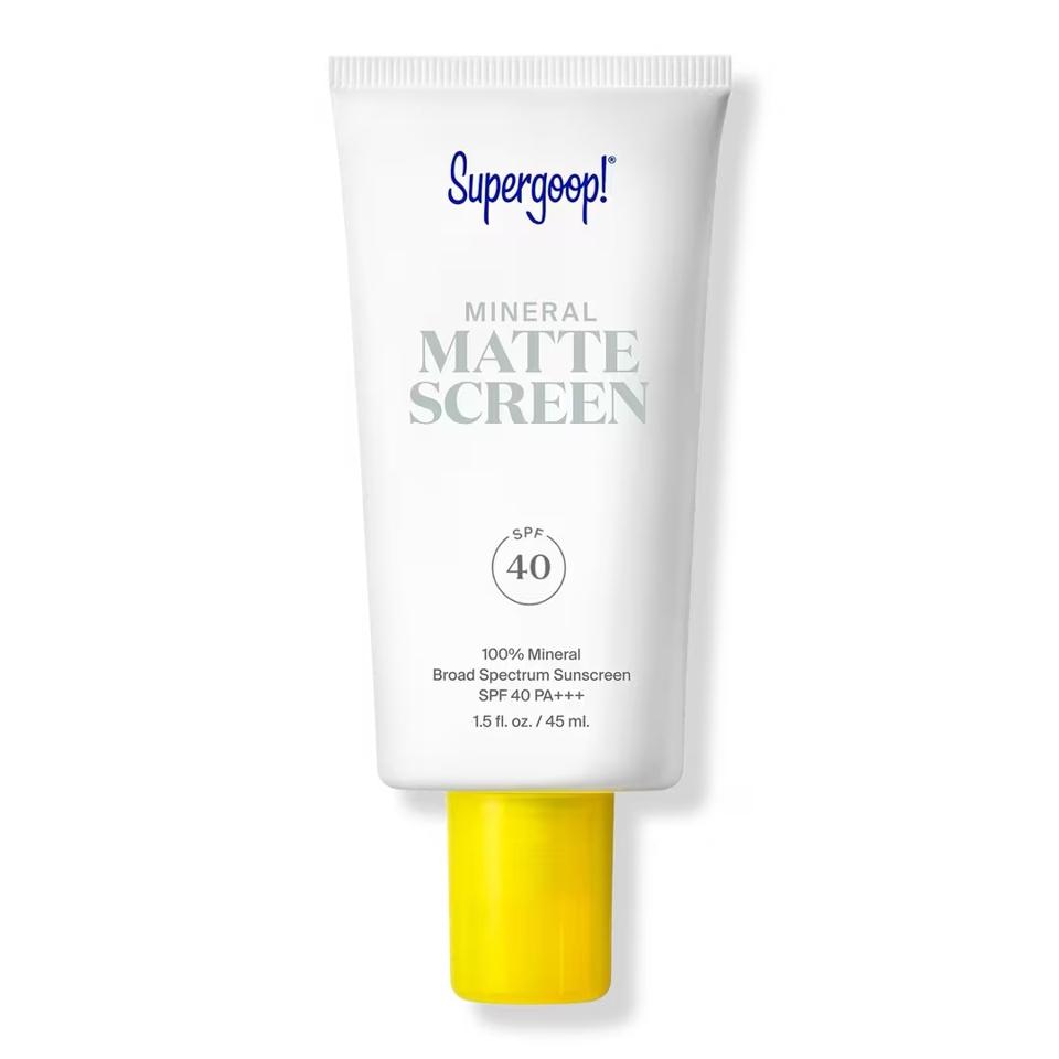 bottle of Supergoop Mineral Mattescreen SPF 40