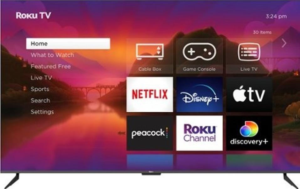 Roku Pro Series TV on a white background