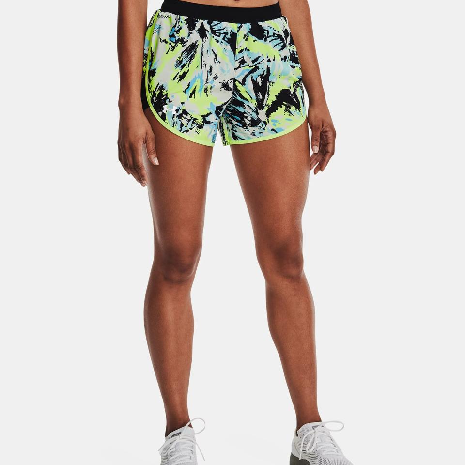 Women's UA Fly-By Elite 3-inch Printed Shorts