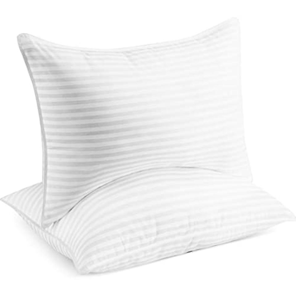 The Beckham Hotel Pillows on a white background. 