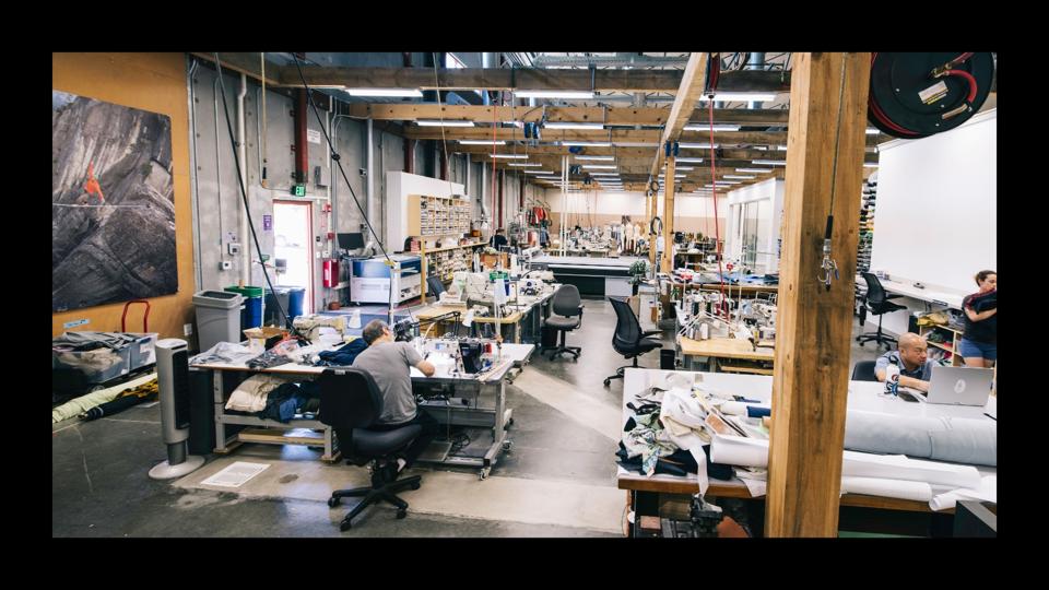 Patagonia Forge R&D Center with people in chairs at different work stations