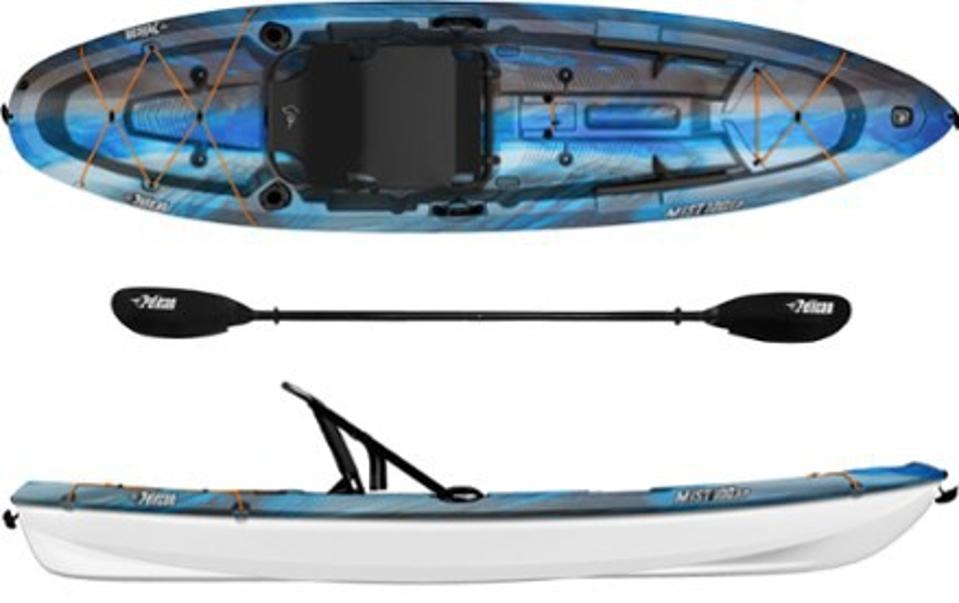 Pelican Mist 100XP Angler Sit-On-Top Kayak with Paddle