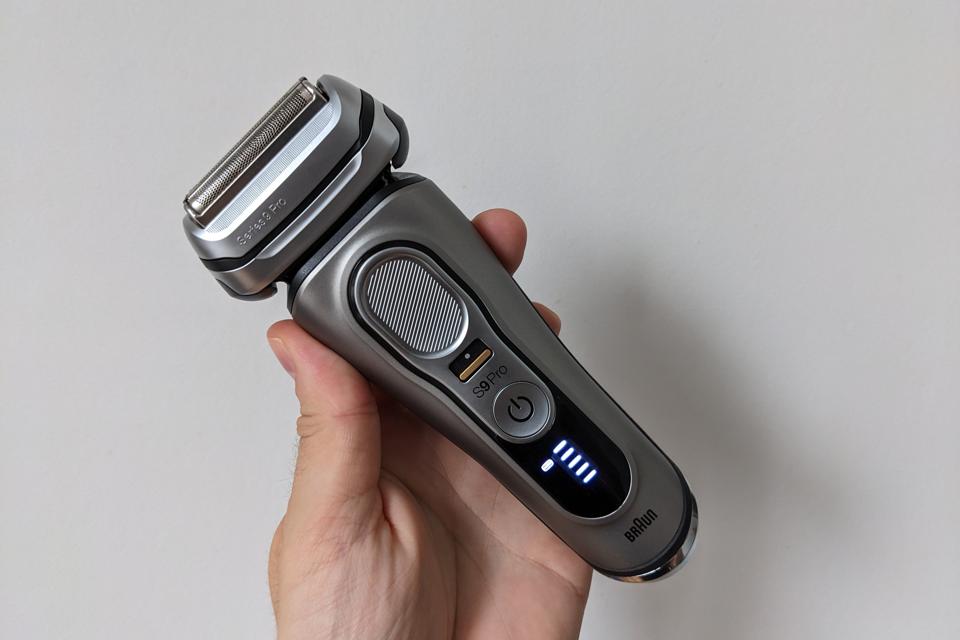 Braun Series 9 Pro electric razors in hand