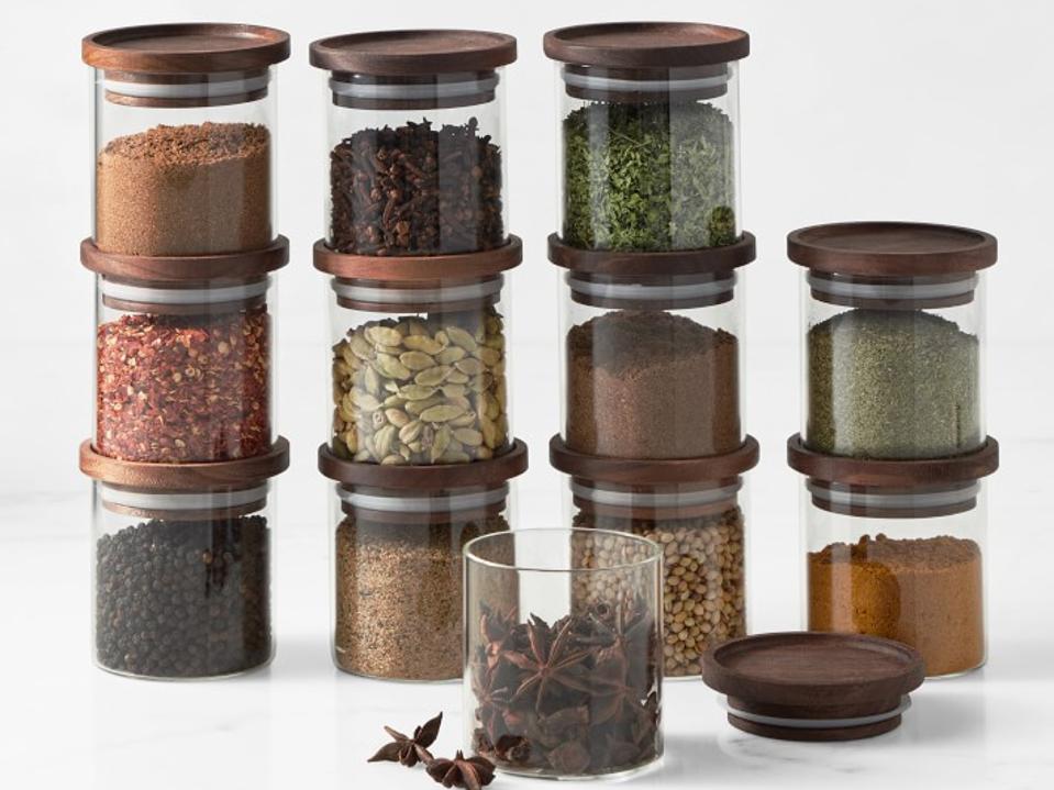 Williams Sonoma Hold Everything Stacking Spice Jars