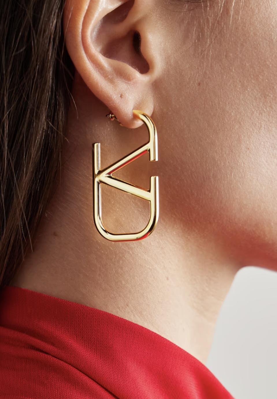 Valentino Garavani Vlogo gold-tone earrings