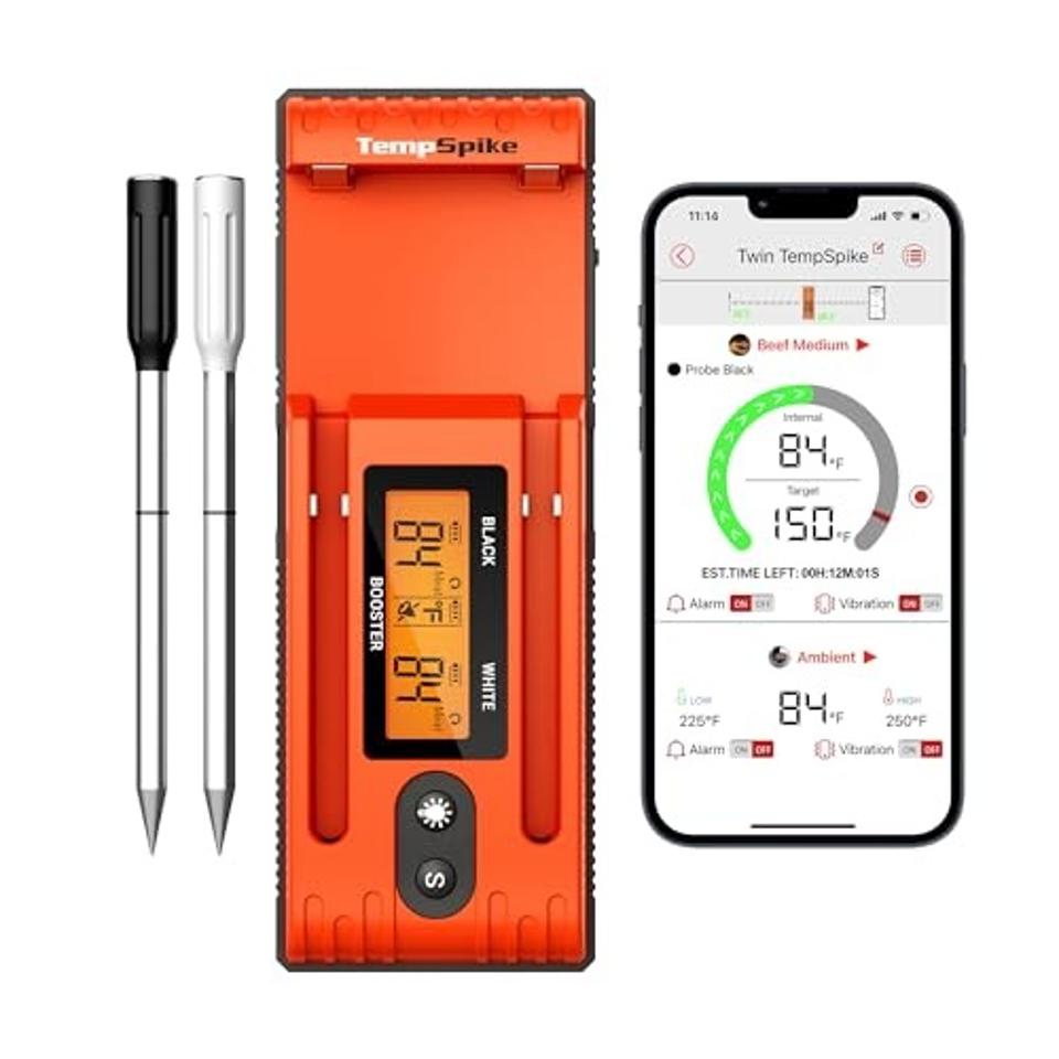 ThermoPro Twin TempSpike Wireless Meat Thermometer on white background