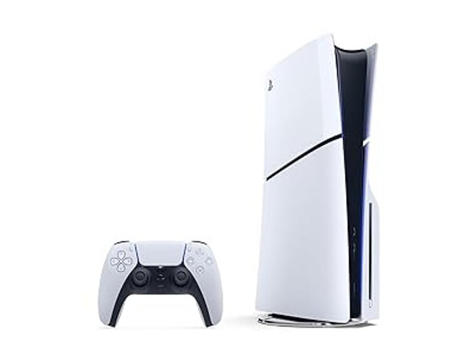 PlayStation 5 on a white background