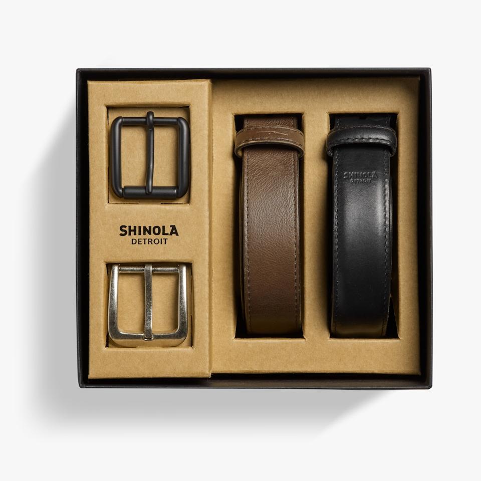 Shinola Belt Gift Set