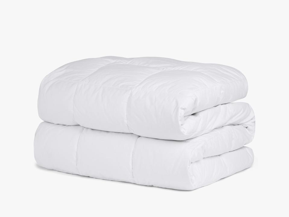 Parachute Down Alternative Mattress Pad folded on a white background