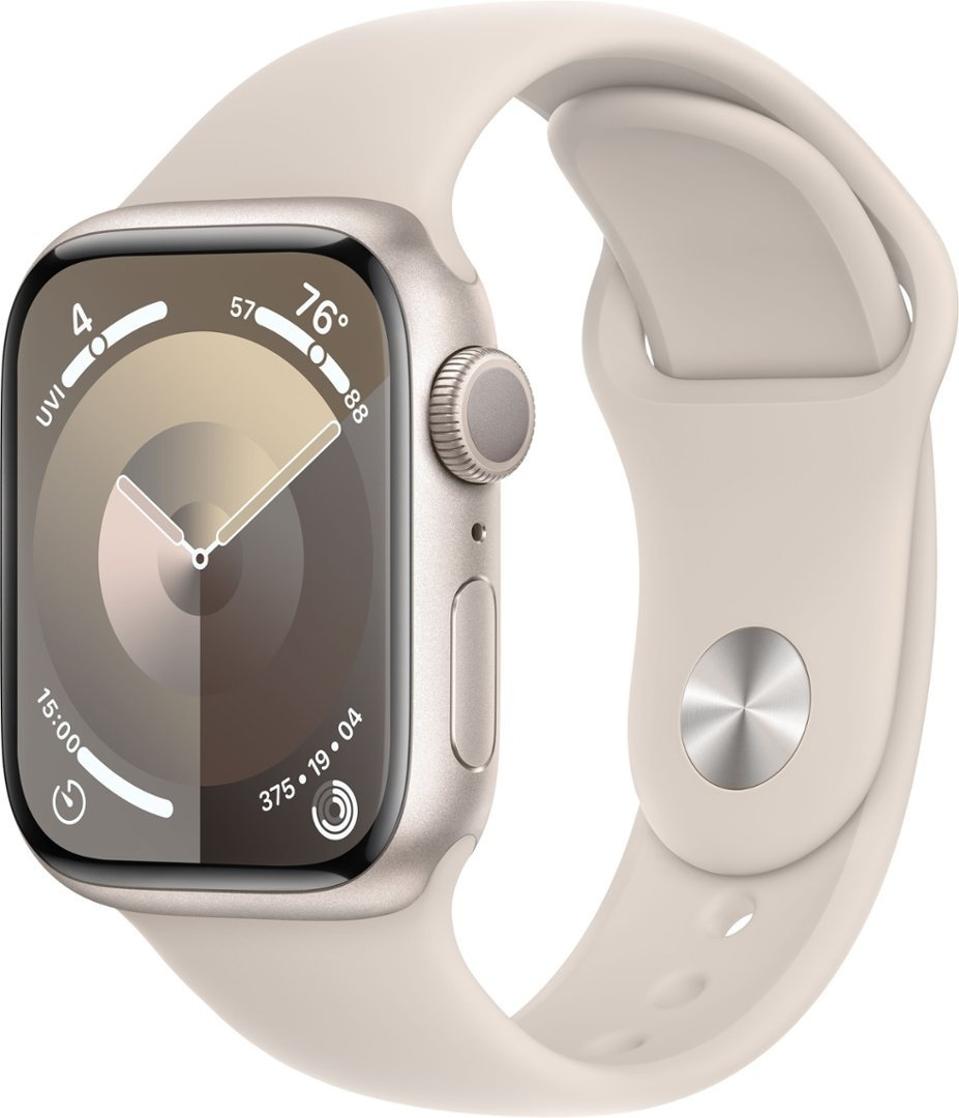 An Apple Watch Series 9 on a white background