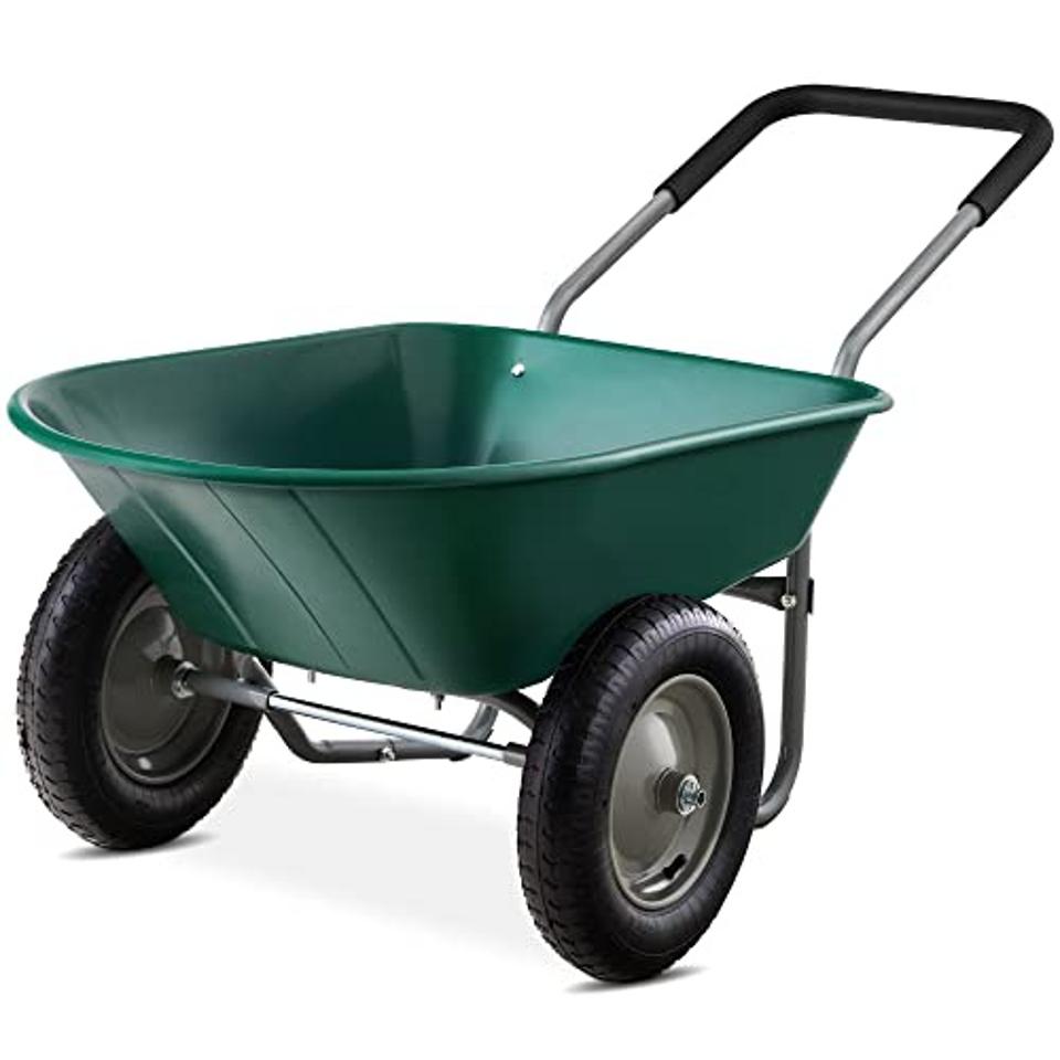 Best Wheelbarrow: Best Choice Products Dual-Wheel Home Utility Yard Wheelbarrow