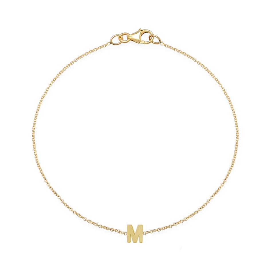 Best Mother's Day Gifts For Wife: Jennifer Meyer Mini Uppercase Letter Bracelet