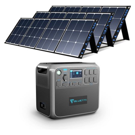  La meilleure option de panneaux solaires : centrale électrique portable Bluetti AC200P avec panneaux