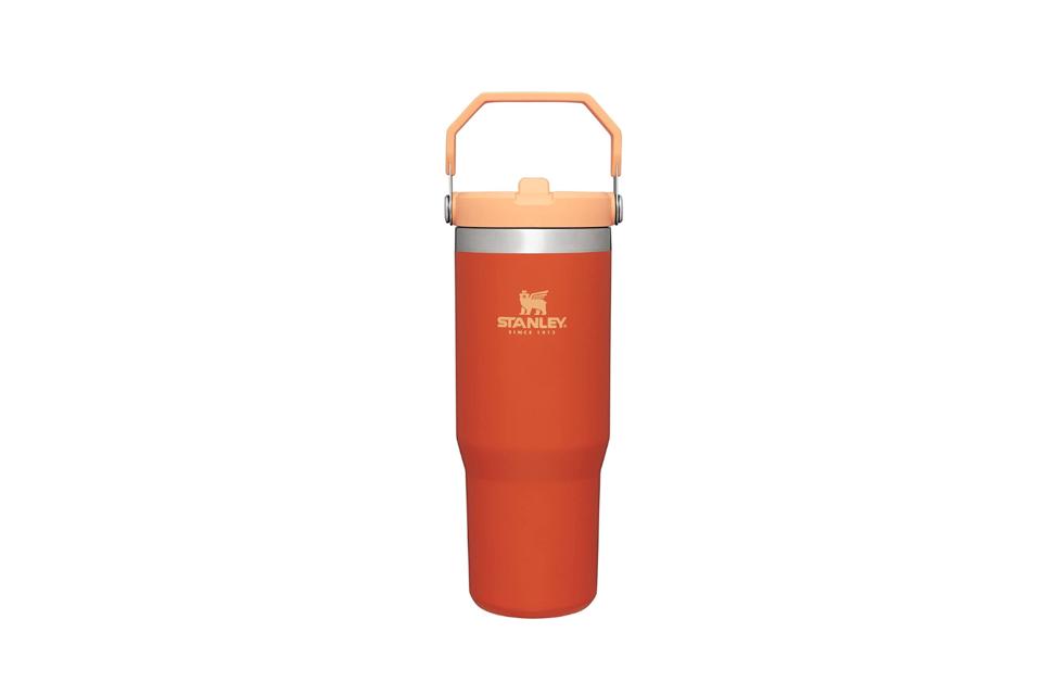 Stanley IceFlow Stainless Steel Tumbler with Straw in Tigerlily