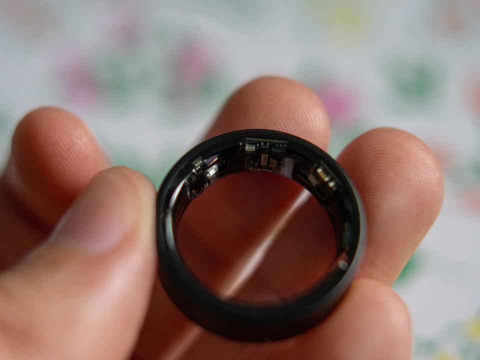 A close up of the Samsung Galaxy Ring's chipsets.