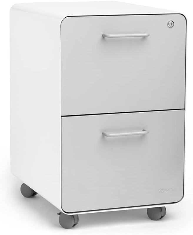 Best File Cabinets: Poppin Stow 2-Drawer Rolling File Cabinet