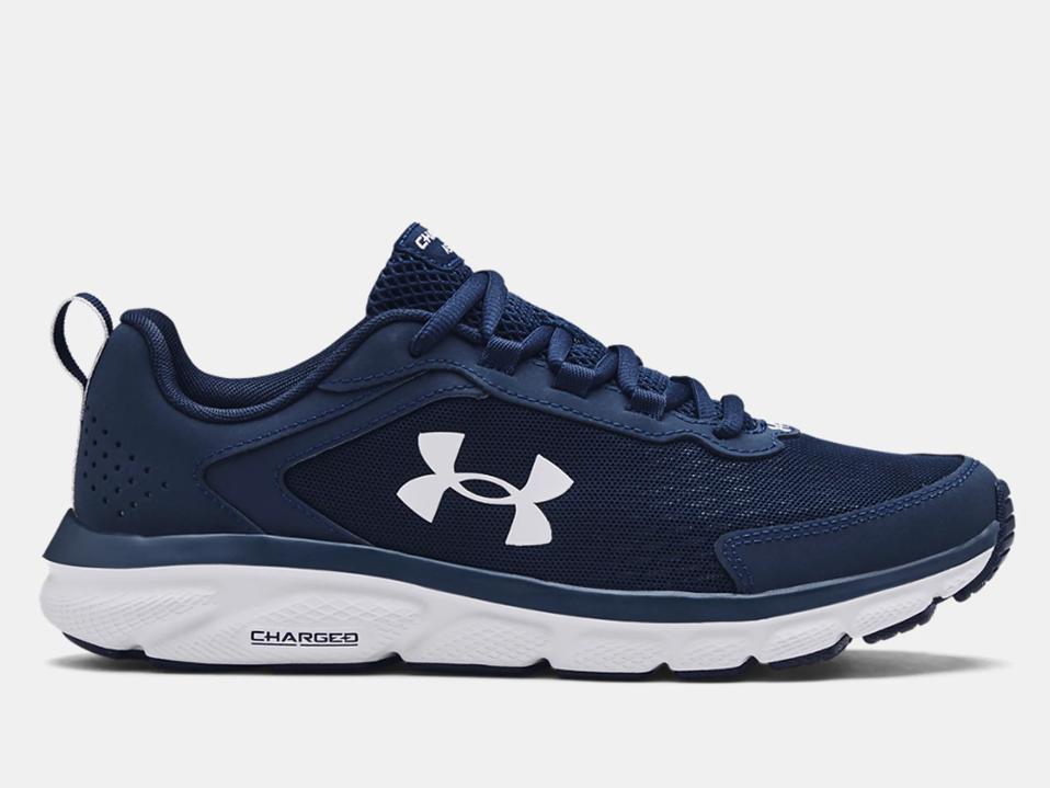 Under Armour Men's Charged Assert 9 Running Shoe in academy blue on a white background