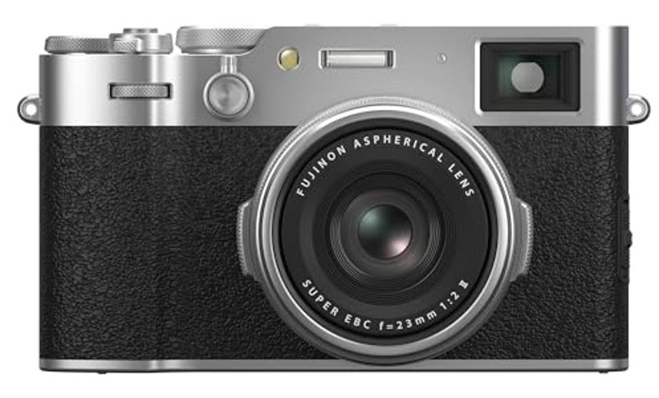 The Fujifilm X100VI on a white background