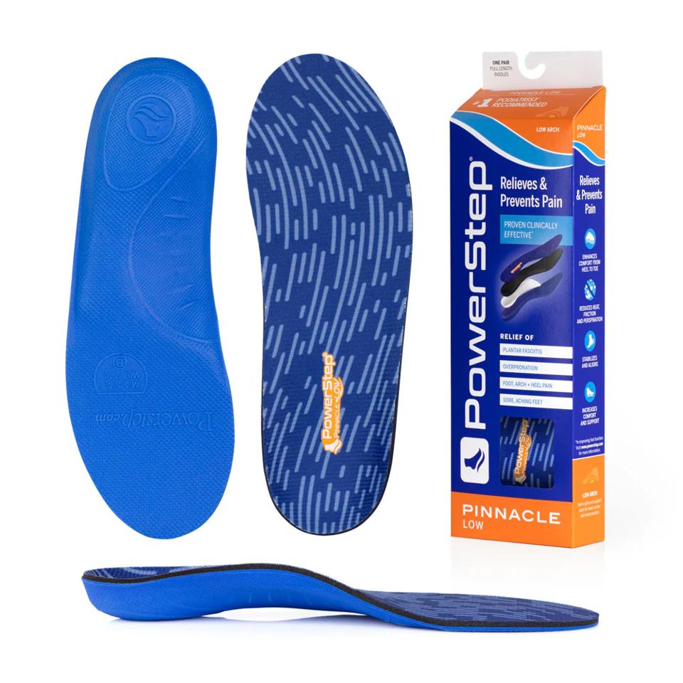 PowerStep Pinnacle Low Insoles in blue