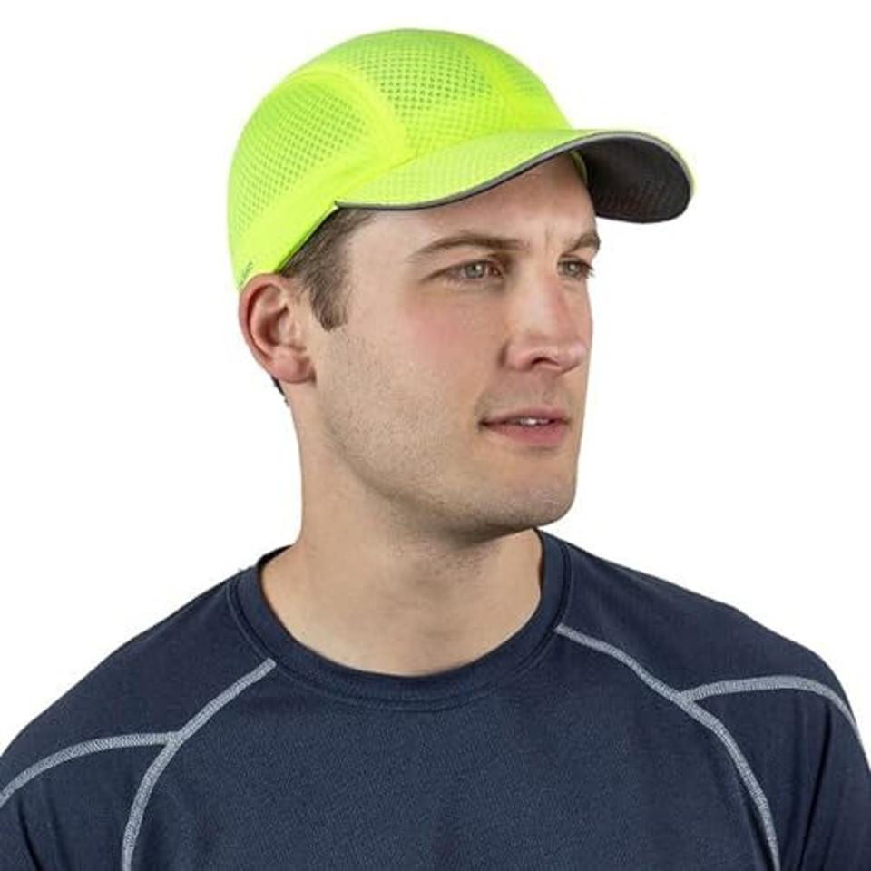 TrailHeads Performance Running Hat in highlighter yellow