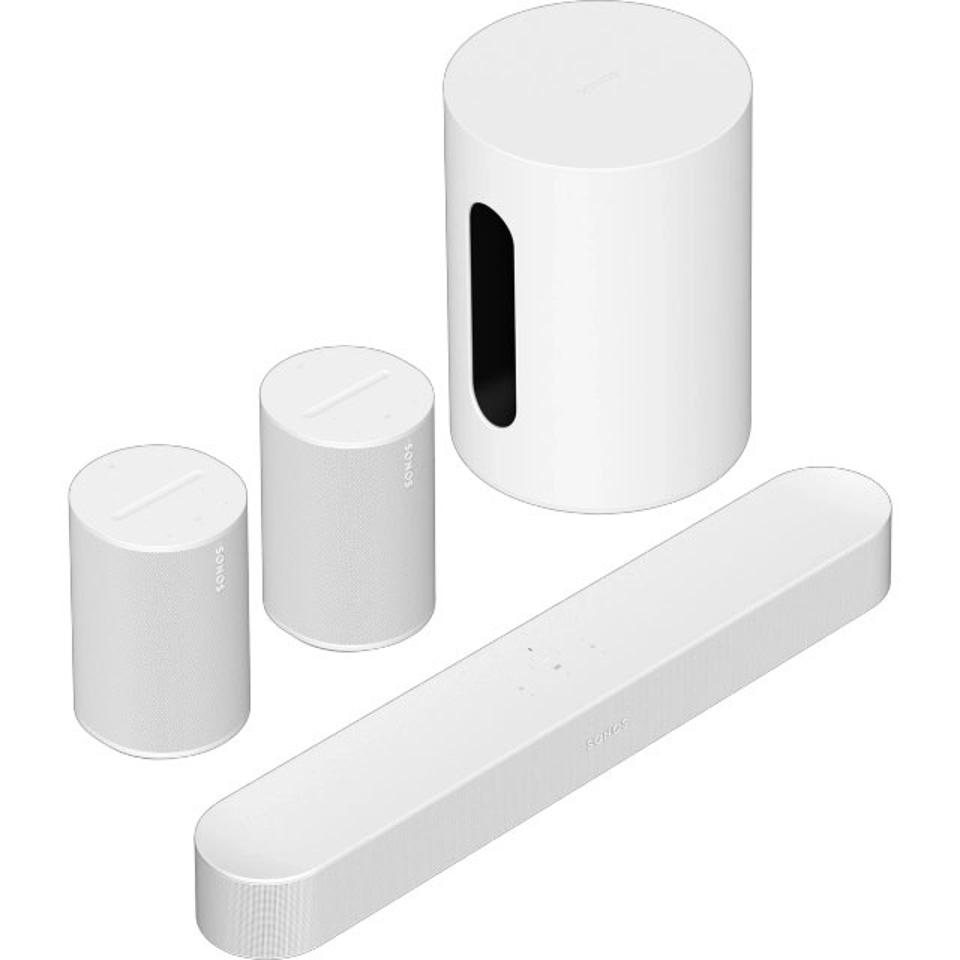 Sonos Immersive Set in white on a white background