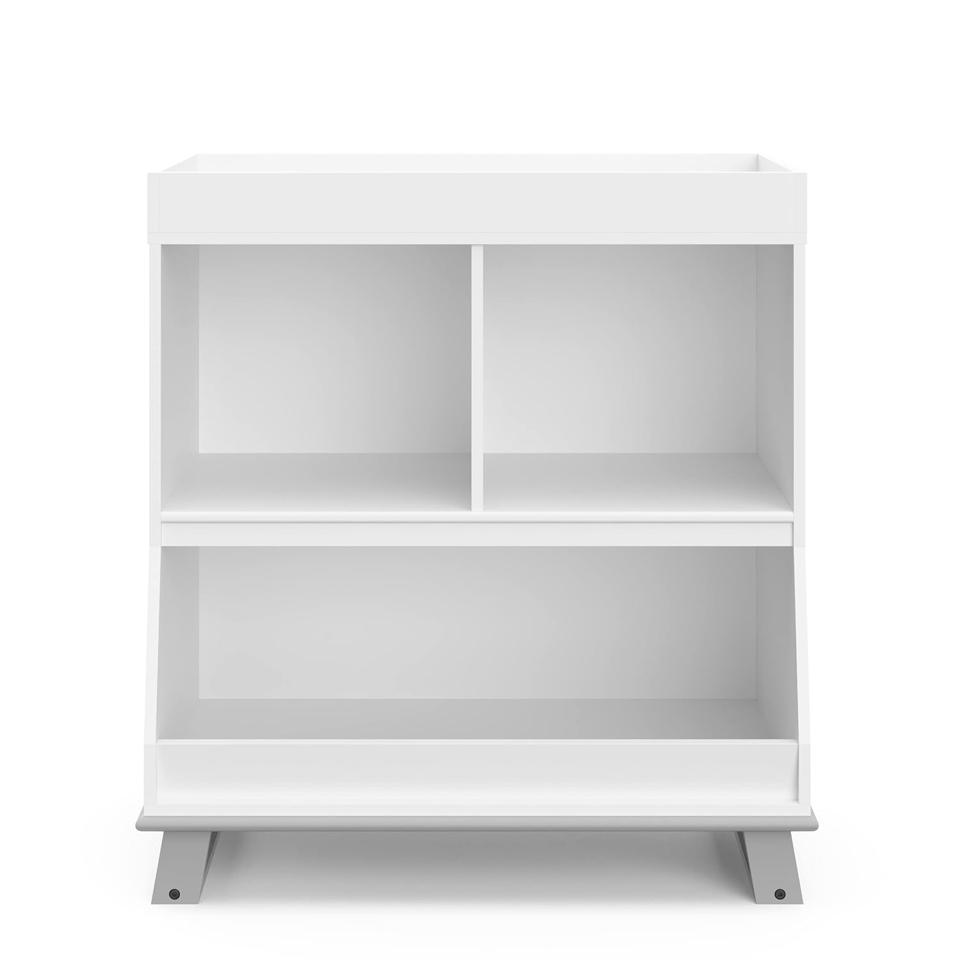 Storkcraft Modern Changing Table in white and gray