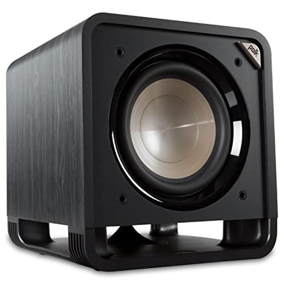 Polk Audio HTS 10 Powered Subwoofer on a white background