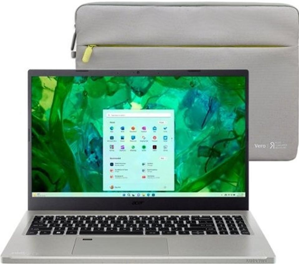 Acer Aspire Vero with case on a white background