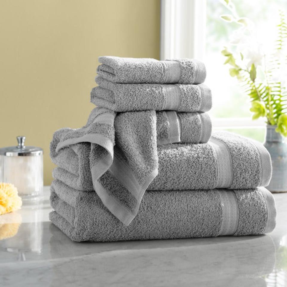 Latitude Run® Quick Dry 6 Piece 100% Cotton Towel Set & Reviews | best quick dry towels