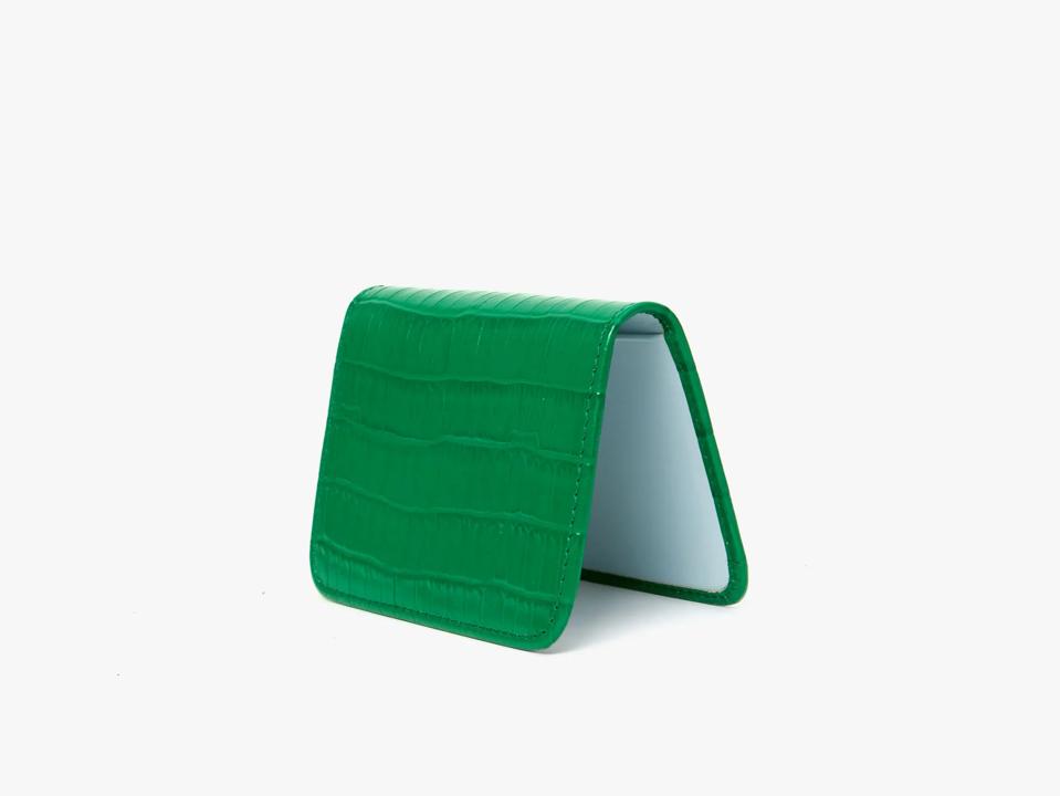 Clare V Greenlake Mino Croco Card Case