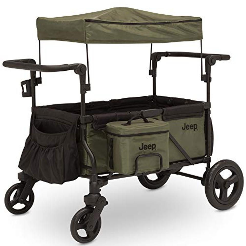 Jeep Deluxe Wrangler Stroller Wagon by Delta Children on a white background