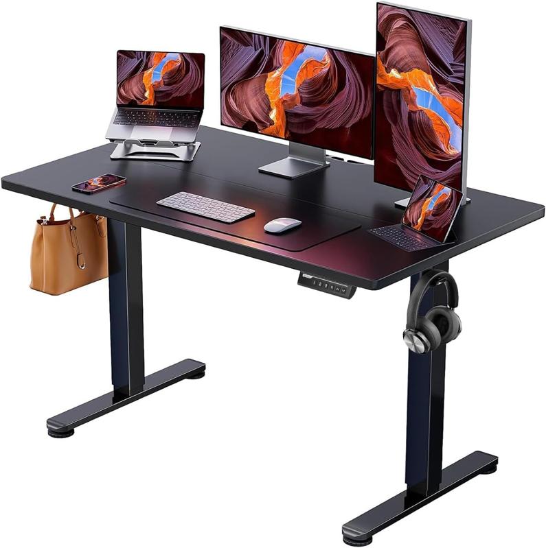 ErGear Height Adjustable Electric Standing Desk against a white background