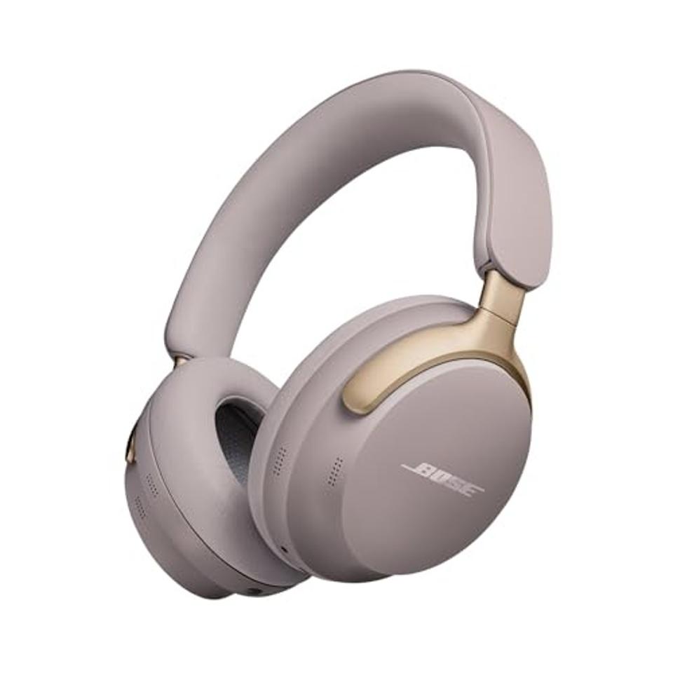 Bose QuietComfort Ultra Headphones sandstone on a white background