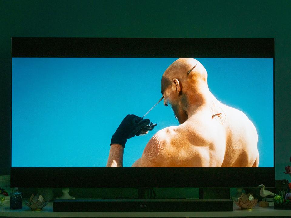 A still of Mad Max: Fury Road on the LG G4 TV