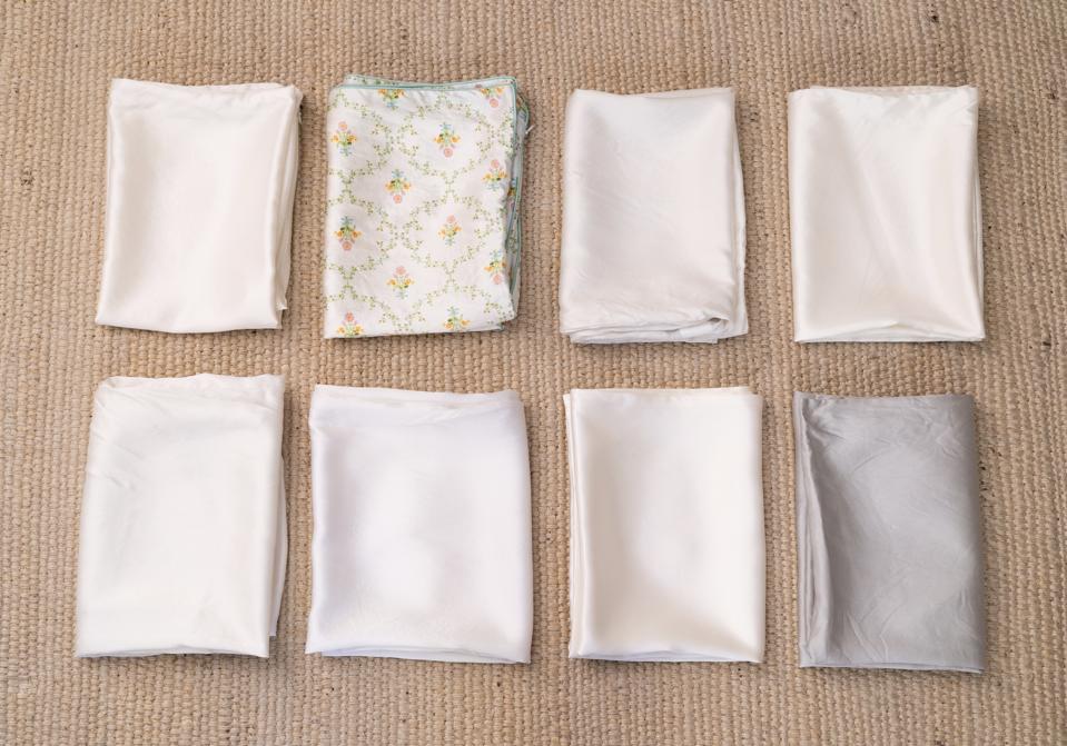 best silk pillowcases folded up