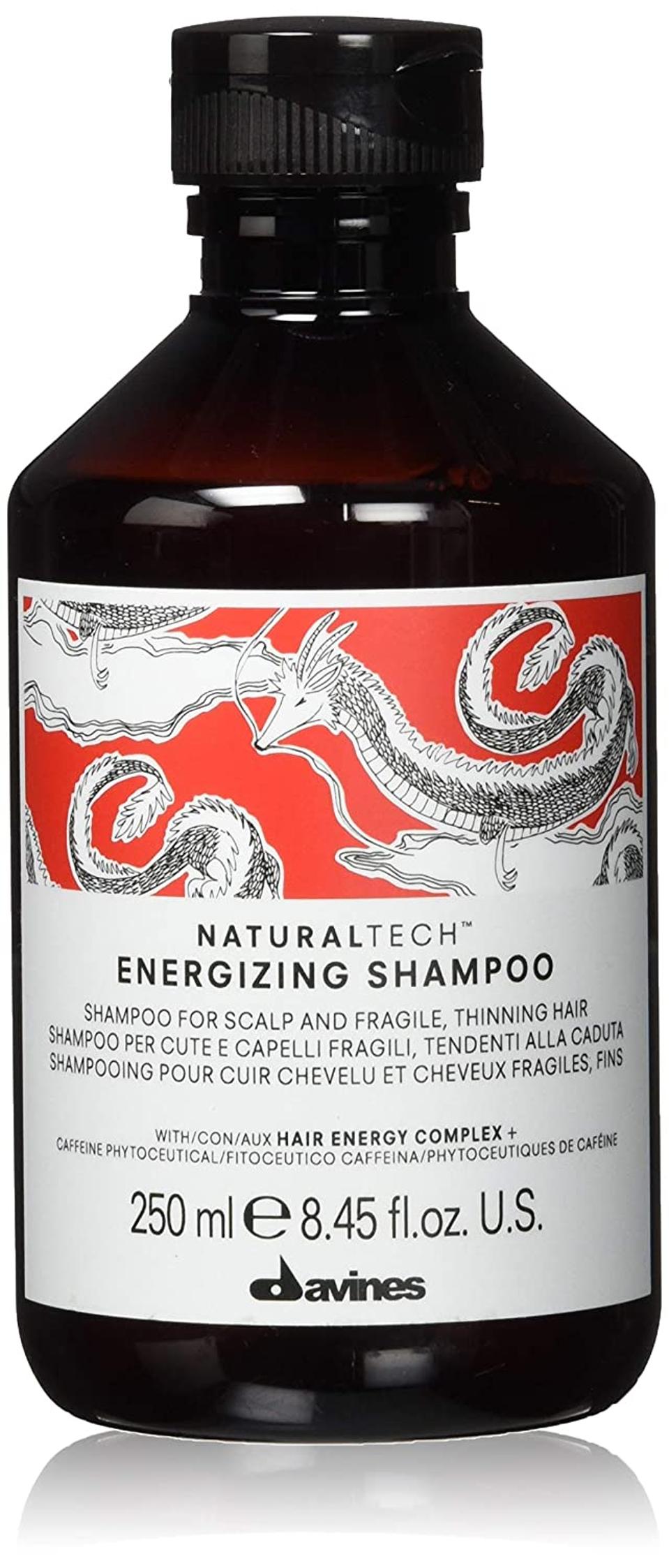 Davines Energizing Shampoo on a white background.