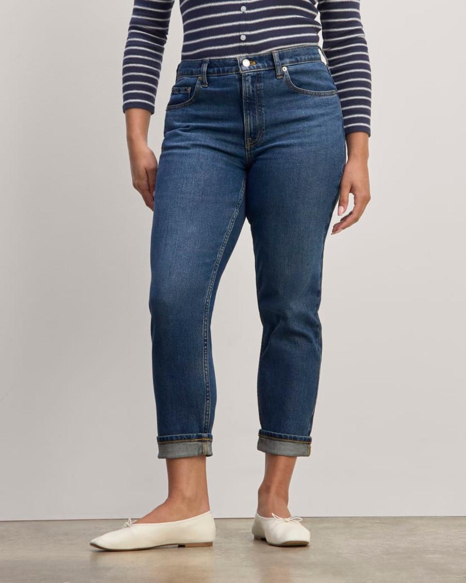 Everlane The Super-Soft Relaxed Jean on female figure