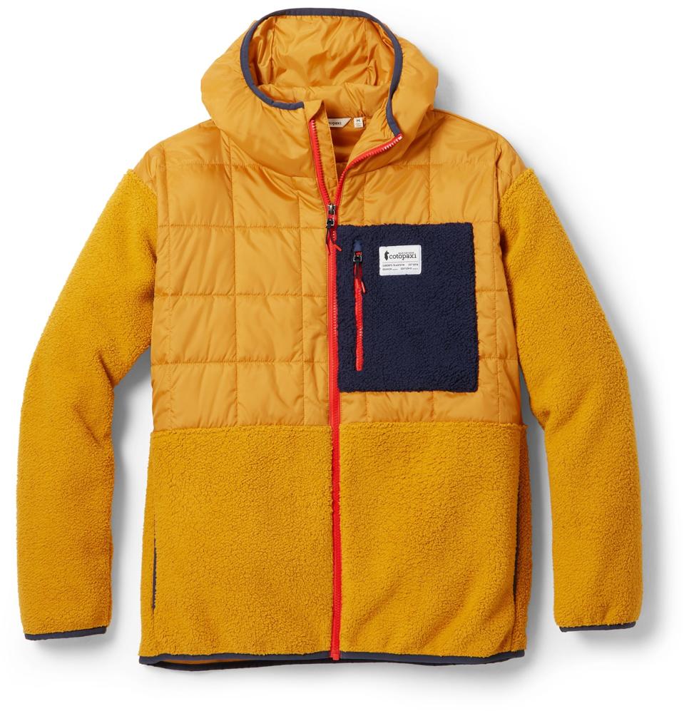 Cotopaxi Trico Hybrid Hooded Jacket (Men's) in Amber colorway