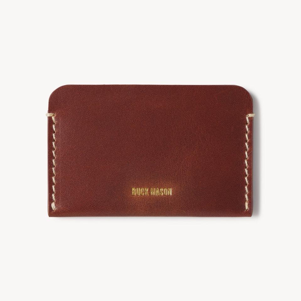 Cognac Countryman Full-Grain Leather Card Case