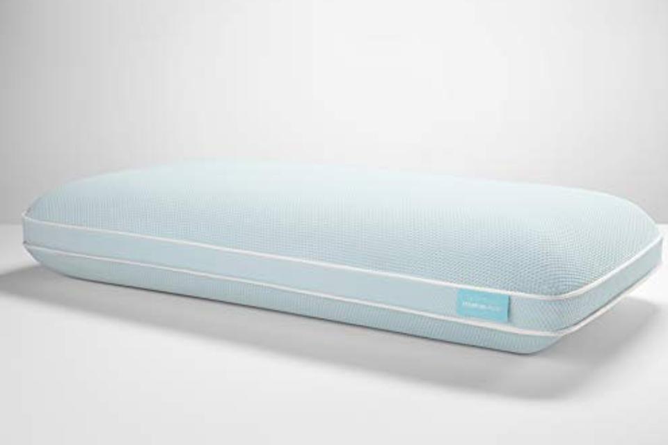 An image of the Tempur-Pedic Tempur-Cloud Pillow in a queen size on a white background. 