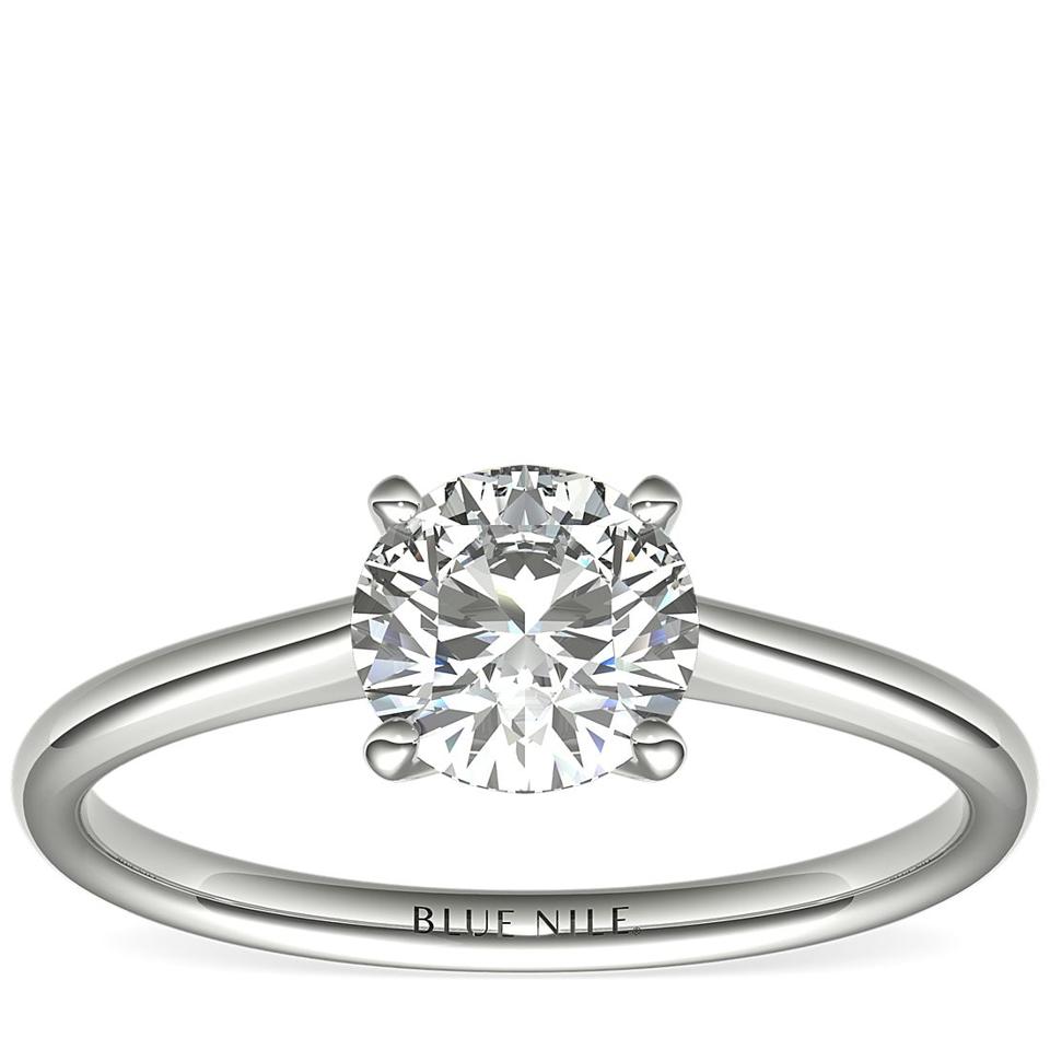 Blue Nile Petite Solitaire Engagement Ring