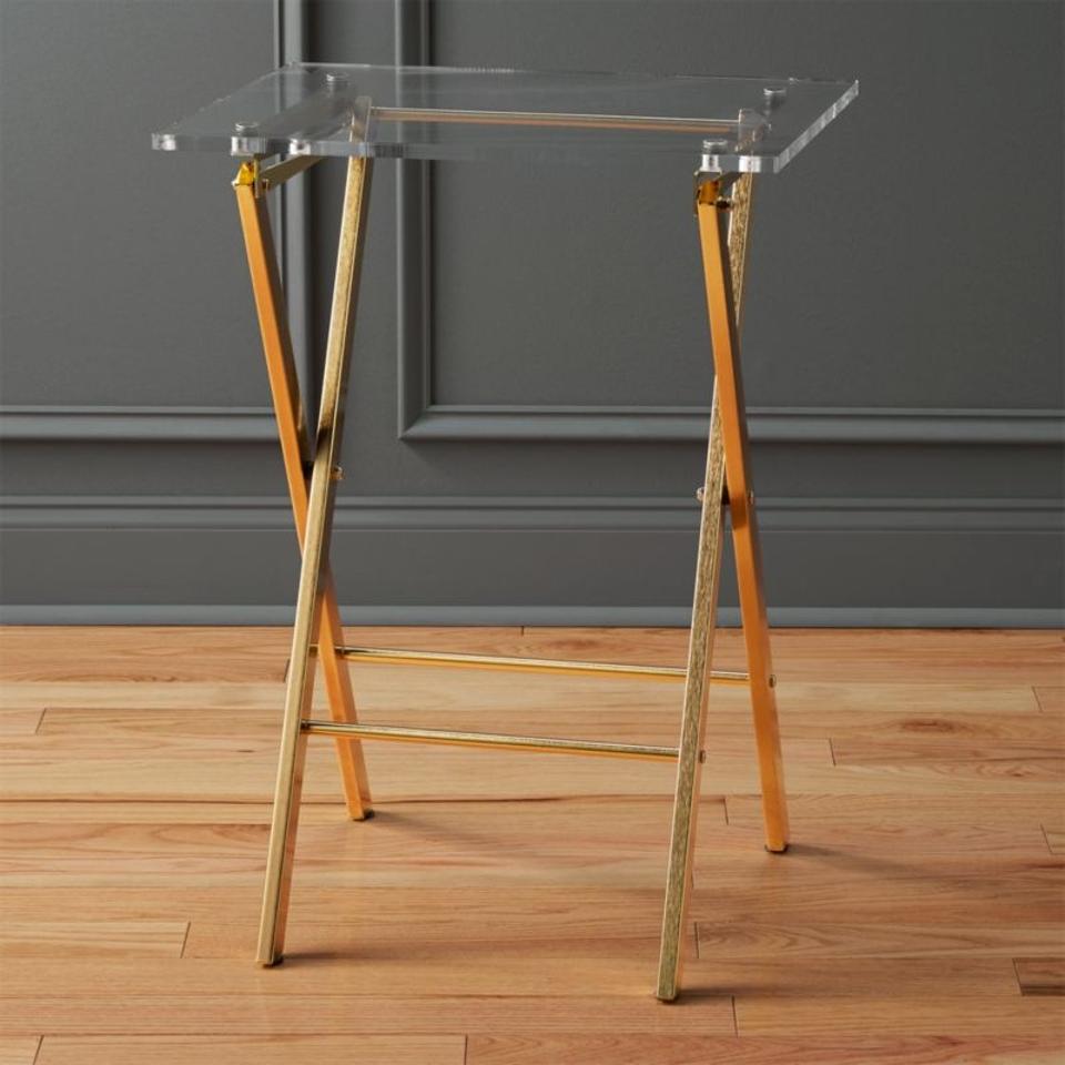 CB2 - Novo Acrylic Folding Table