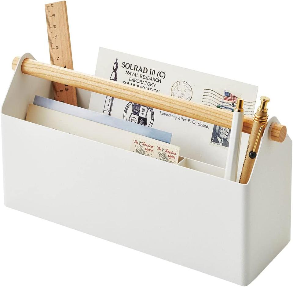 YAMAZAKI home Desk Organizer, White