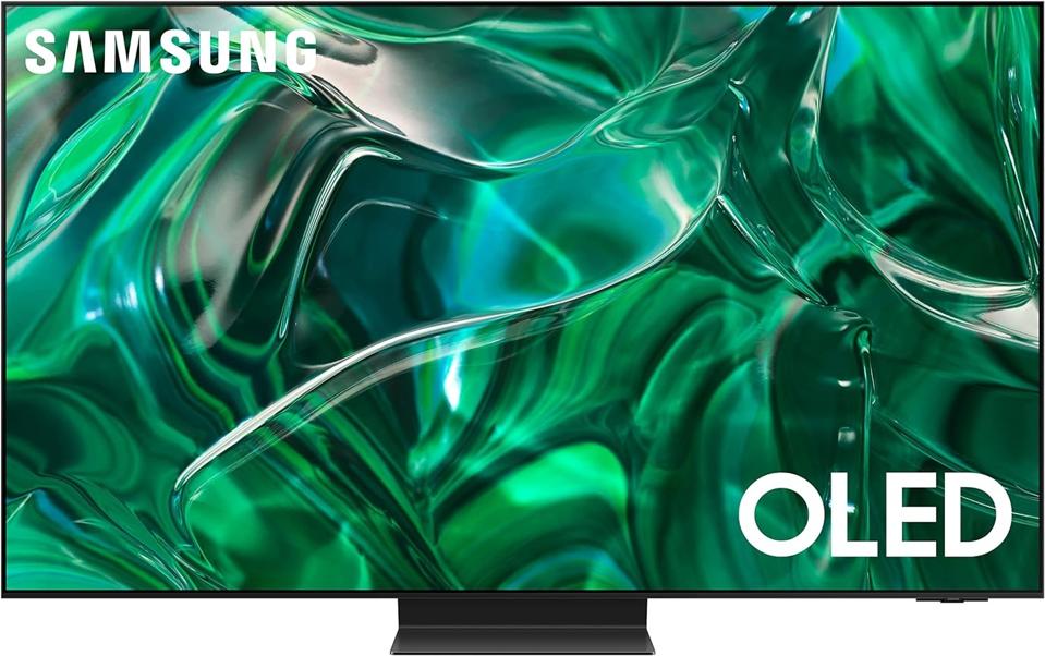 The SAMSUNG 65-Inch Class OLED 4K S95C Series Smart TV on a white background