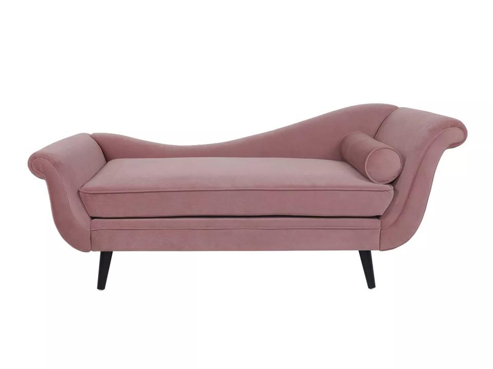 Calvert Contemporary Scroll Arms Velvet Chaise Lounge - Christopher Knight Home