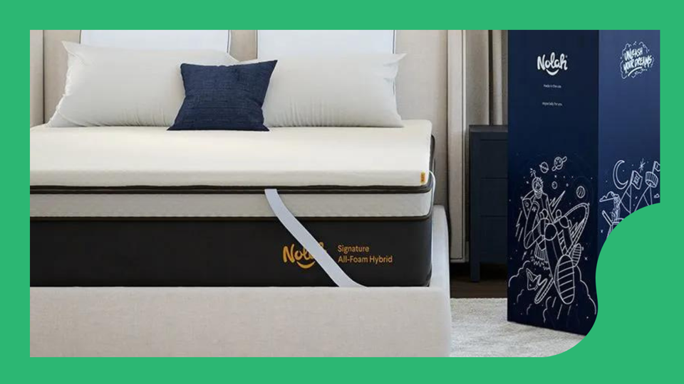 The Nolah Mattress Topper shown on a Nolah Mattress.